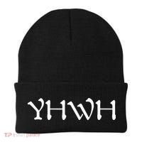 Yhwh In Hebrew Meaning Tetragrammaton God Yahweh Faith Based Beanie thumb 0
