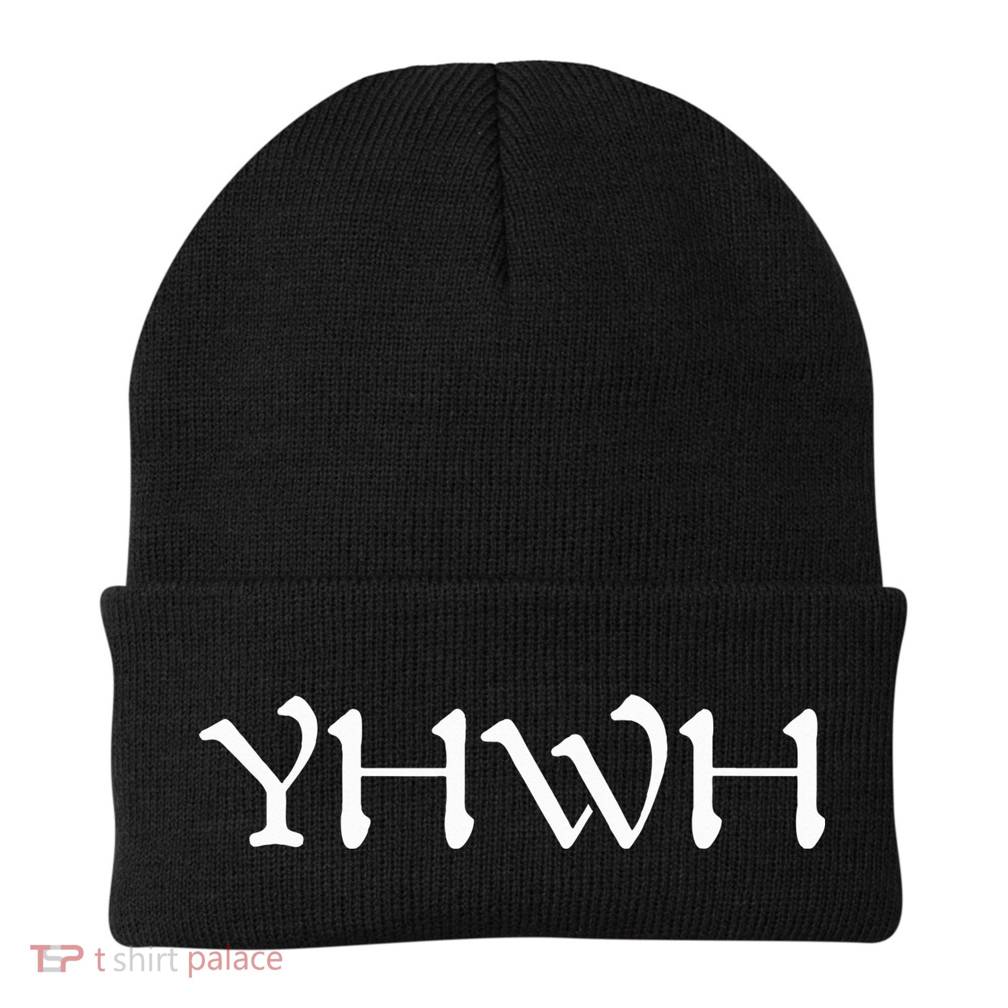 Yhwh In Hebrew Meaning Tetragrammaton God Yahweh Faith Based Beanie