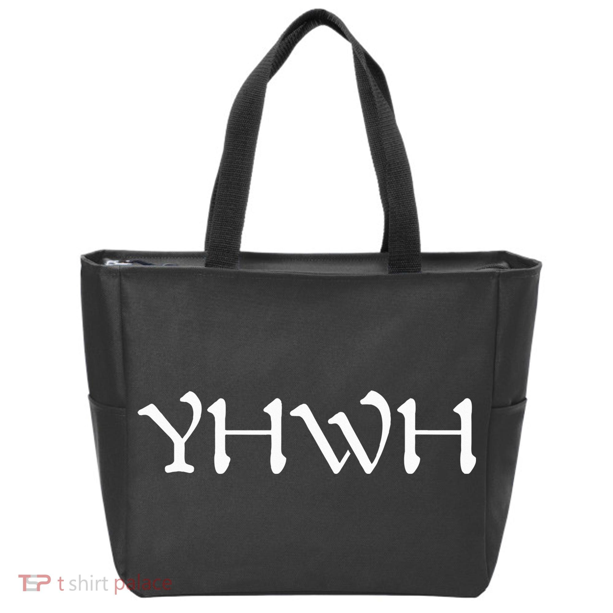 Yhwh In Hebrew Meaning Tetragrammaton God Yahweh Faith Based Tote Bag
