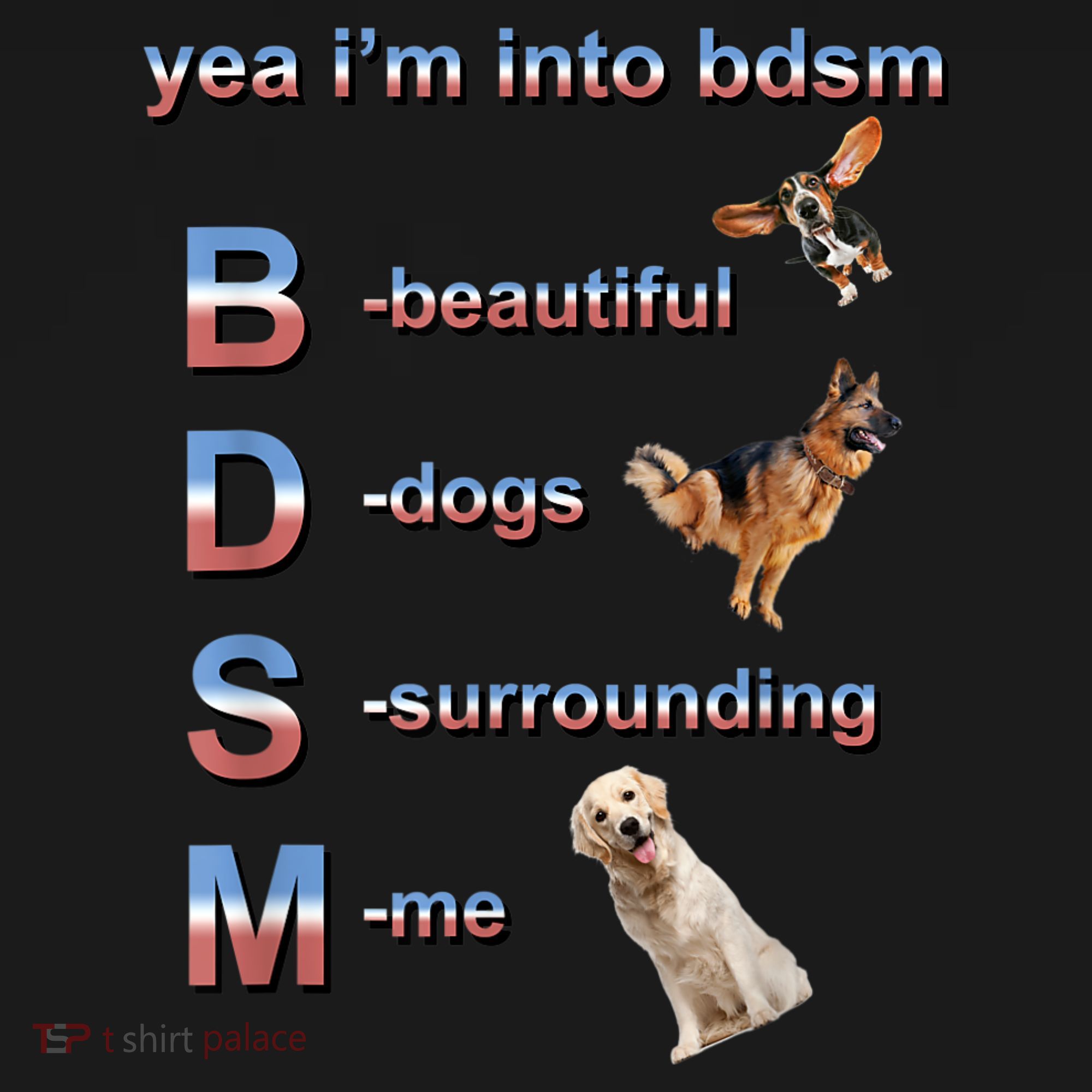 Yea I'm Into Bdsm (Beautiful Dogs Surrounding Me) Women's Hoodie