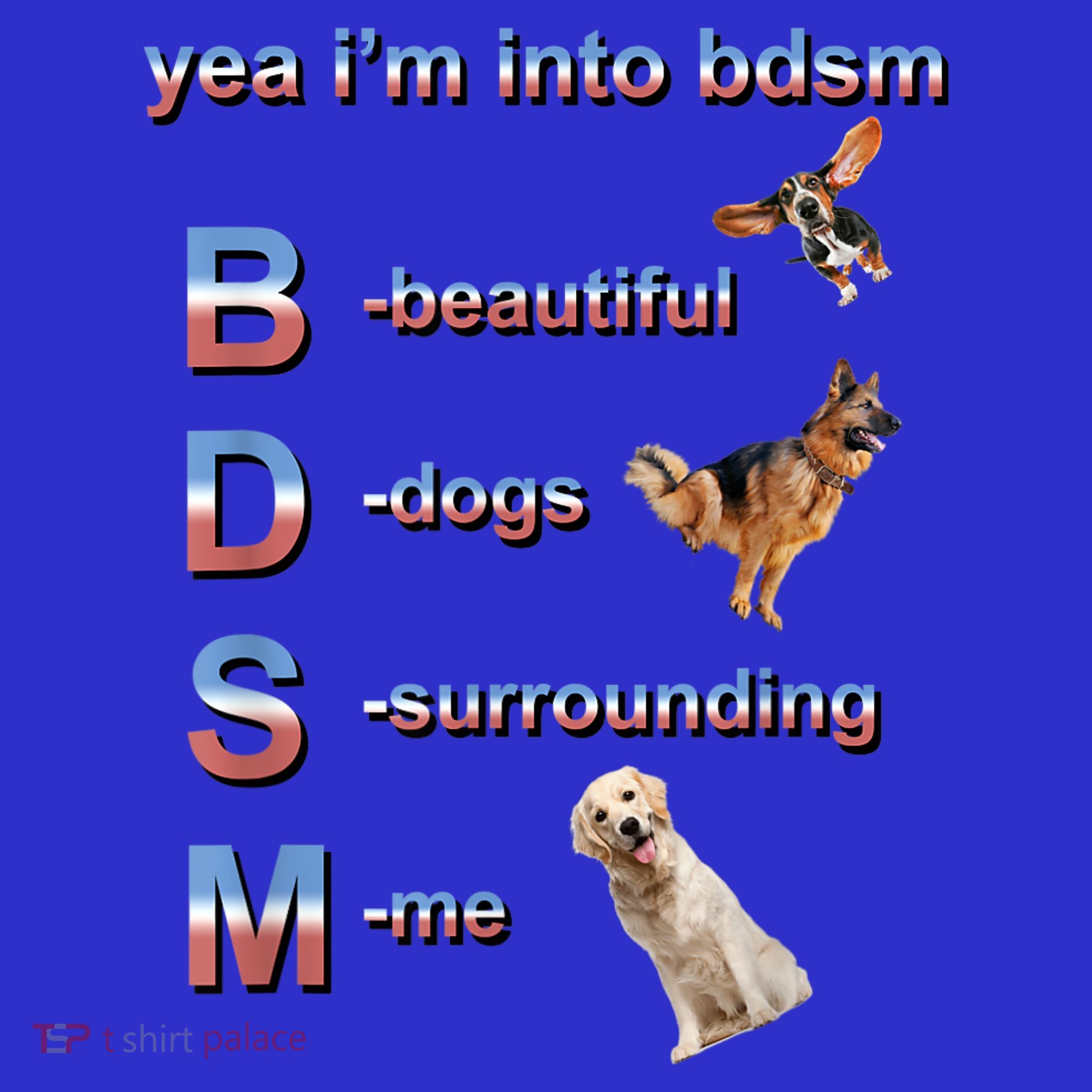 Yea I'm Into Bdsm (Beautiful Dogs Surrounding Me) Women's Tank Top
