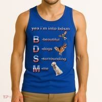 Yea I'm Into Bdsm (Beautiful Dogs Surrounding Me) Tank Top thumb 3