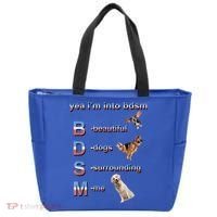 Yea I'm Into Bdsm (Beautiful Dogs Surrounding Me) Tote Bag thumb 0