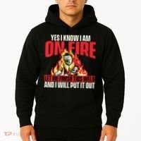 Yes I Know I Am On Fire Welder Welding Weld Iron Worker Hoodie thumb 2