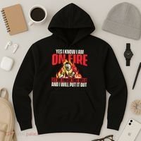 Yes I Know I Am On Fire Welder Welding Weld Iron Worker Hoodie thumb 3