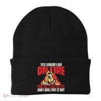 Yes I Know I Am On Fire Welder Welding Weld Iron Worker Beanie thumb 0