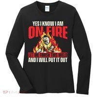 Yes I Know I Am On Fire Welder Welding Weld Iron Worker Women's Long Sleeve Shirt thumb 0