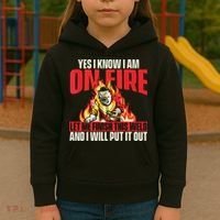 Yes I Know I Am On Fire Welder Welding Weld Iron Worker Kids Hoodie thumb 3
