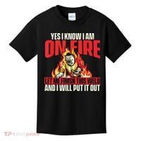 Yes I Know I Am On Fire Welder Welding Weld Iron Worker Kids T-Shirt thumb 0