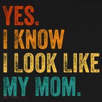 Yes I Know I Look Like My Mom Funny Women's Hoodie thumb 2