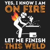 Yes I Know I Am On Fire Gift Metal Worker Welder And Welding Cool Gift Beanie thumb 2
