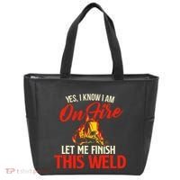 Yes I Know I Am On Fire Welding Welder Weld Ironworker Tote Bag thumb 0