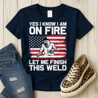 Yes I Know Im On Fire Let Me Finish This Weld Women's T-Shirt thumb 3