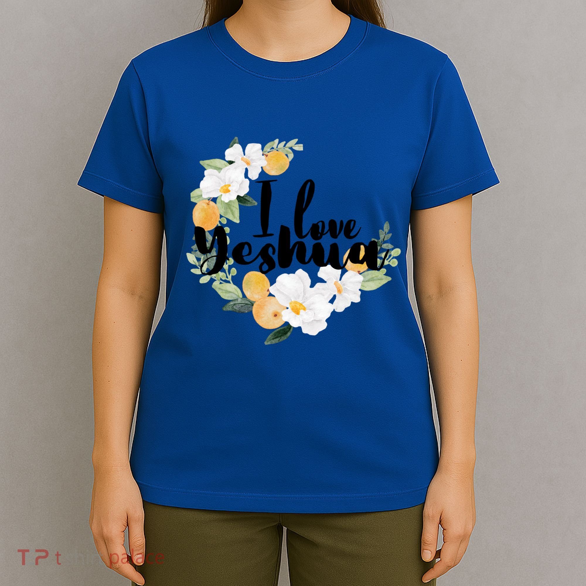 Yeshua I Love Yeshua Hebrew Roots Jesus Christian Messianic Funny Gift T-Shirt