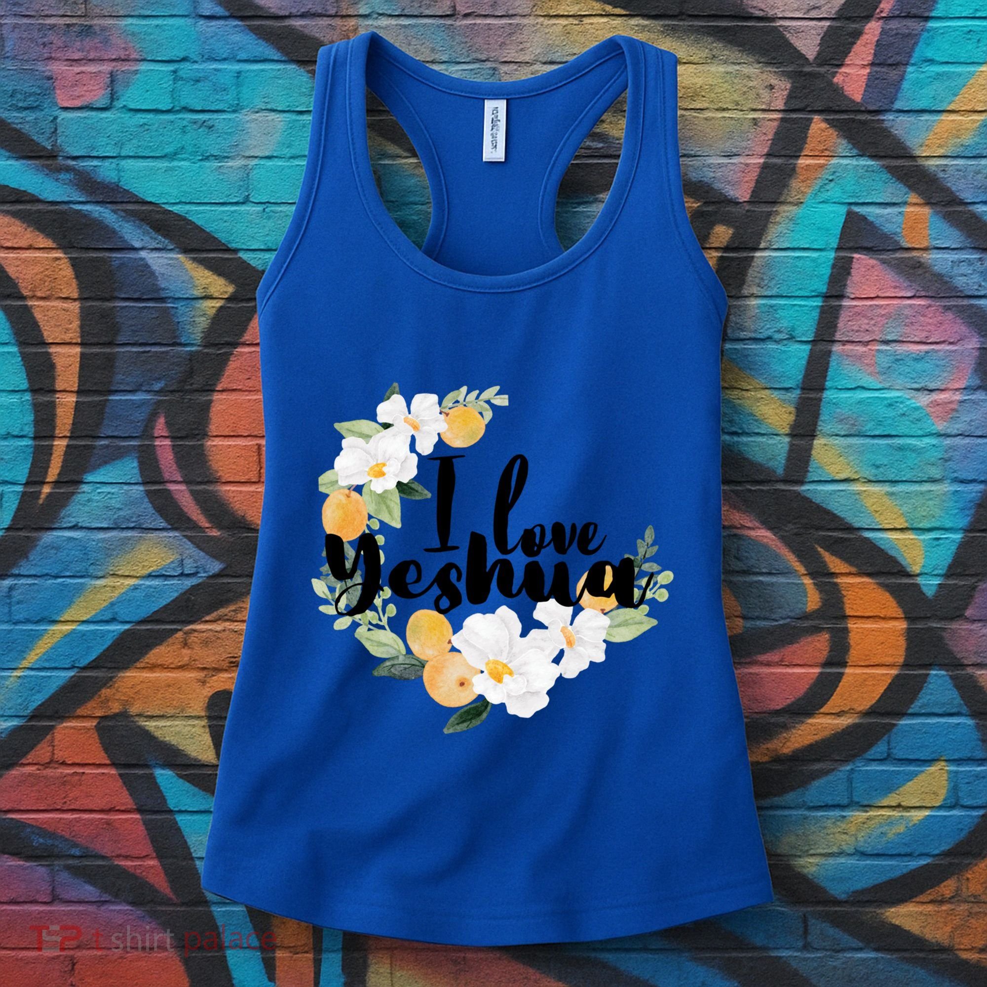 Yeshua I Love Yeshua Hebrew Roots Jesus Christian Messianic Funny Gift Women's Tank Top