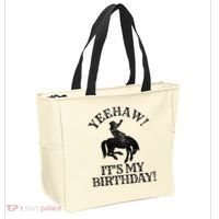 Yeehaw Its My Birthday Cowboy Western Rodeo Party Tote Bag thumb 2