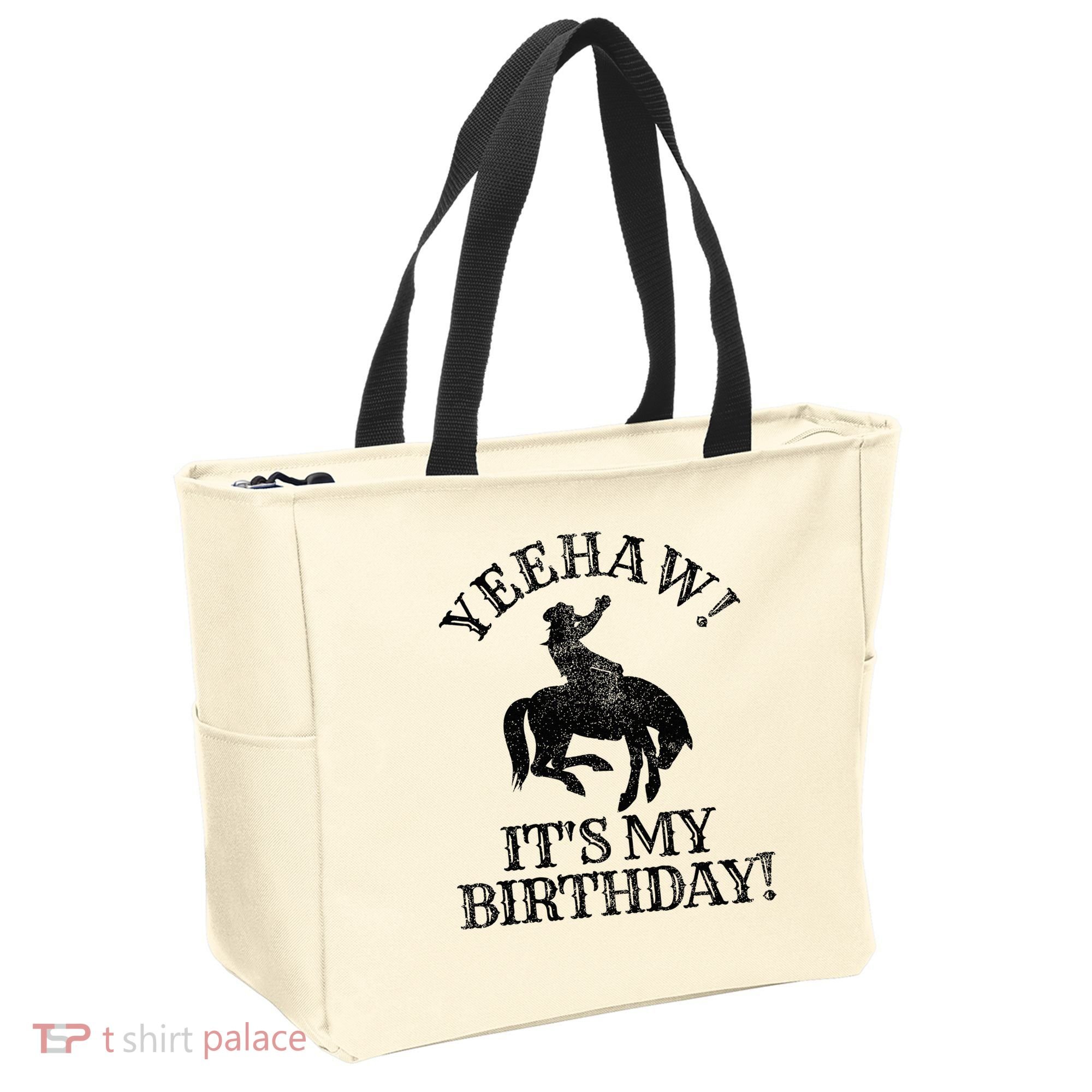 Yeehaw Its My Birthday Cowboy Western Rodeo Party Tote Bag
