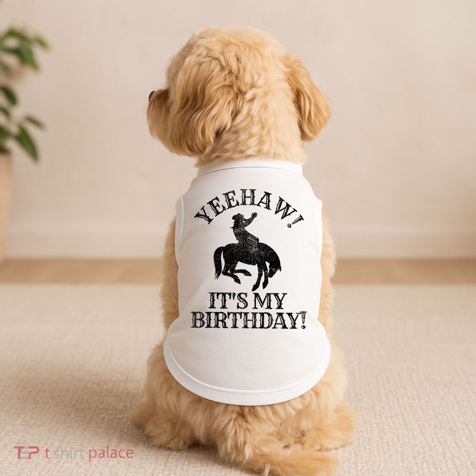 Yeehaw Its My Birthday Cowboy Western Rodeo Party Doggie Tank
