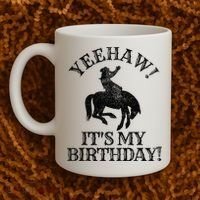 Yeehaw Its My Birthday Cowboy Western Rodeo Party Coffee Mug thumb 2