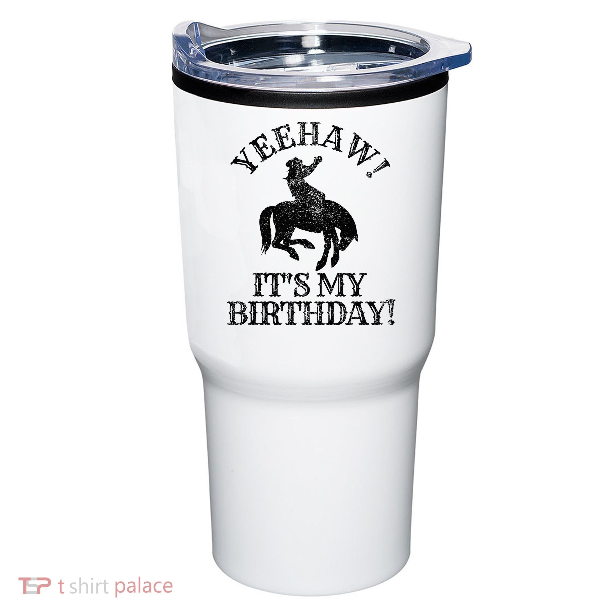 Yeehaw Its My Birthday Cowboy Western Rodeo Party Tumbler
