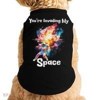 You're Invading My Space Astronaut Galaxy Personal Space Doggie Tank thumb 0