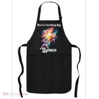 You're Invading My Space Astronaut Galaxy Personal Space Apron thumb 0