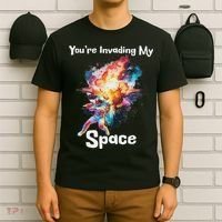 You're Invading My Space Astronaut Galaxy Personal Space T-Shirt thumb 6