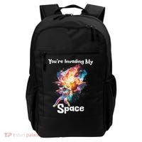 You're Invading My Space Astronaut Galaxy Personal Space Backpack thumb 0