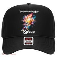 You're Invading My Space Astronaut Galaxy Personal Space Hat thumb 0