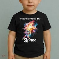 You're Invading My Space Astronaut Galaxy Personal Space Toddler T-Shirt thumb 2