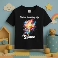 You're Invading My Space Astronaut Galaxy Personal Space Toddler T-Shirt thumb 3