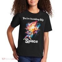 You're Invading My Space Astronaut Galaxy Personal Space Kids T-Shirt thumb 2