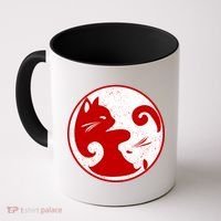 Yin Yang Cat Coffee Mug thumb 0