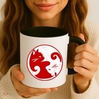 Yin Yang Cat Coffee Mug thumb 3
