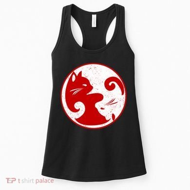 Yin Yang Cat Women's Tank Top