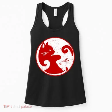 Yin Yang Cat Women's Tank Top