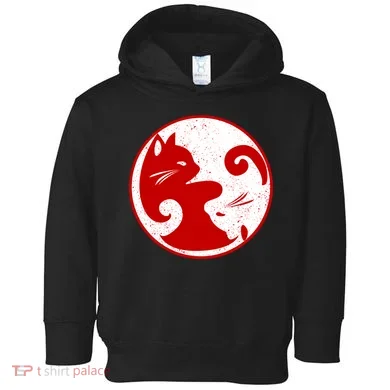 Yin Yang Cat Toddler Hoodie