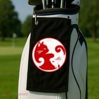 Yin Yang Cat Golf Towel thumb 2
