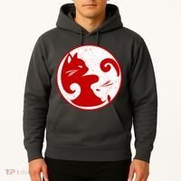Yin Yang Cat Hoodie thumb 2