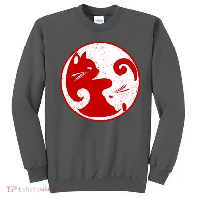 Yin Yang Cat Sweatshirt