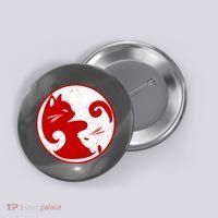 Yin Yang Cat Button thumb 0