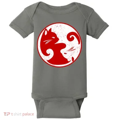 Yin Yang Cat Baby Bodysuit