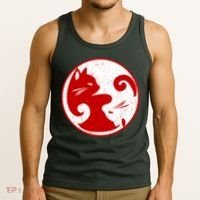 Yin Yang Cat Tank Top thumb 3