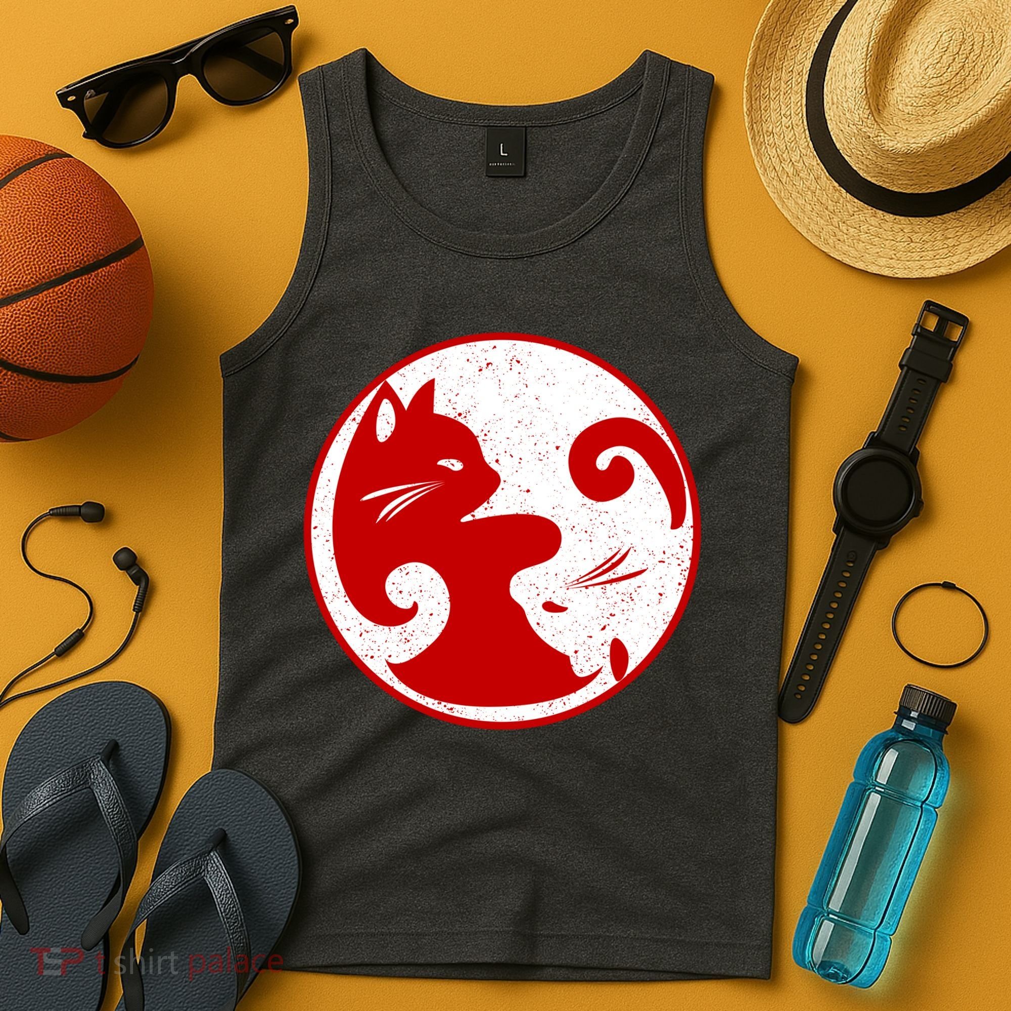 Yin Yang Cat Tank Top
