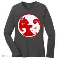 Yin Yang Cat Women's Long Sleeve Shirt thumb 0