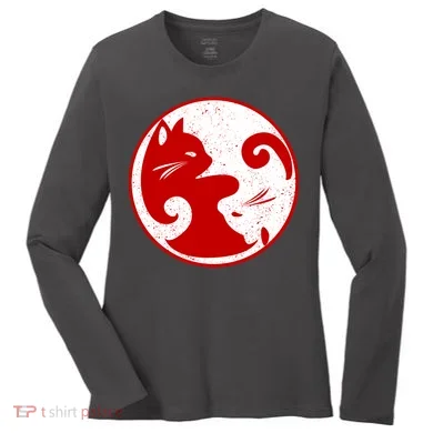 Yin Yang Cat Women's Long Sleeve Shirt