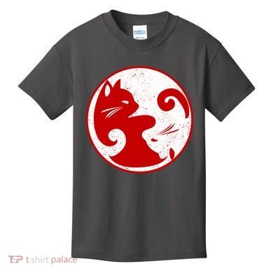 Yin Yang Cat Kids T-Shirt