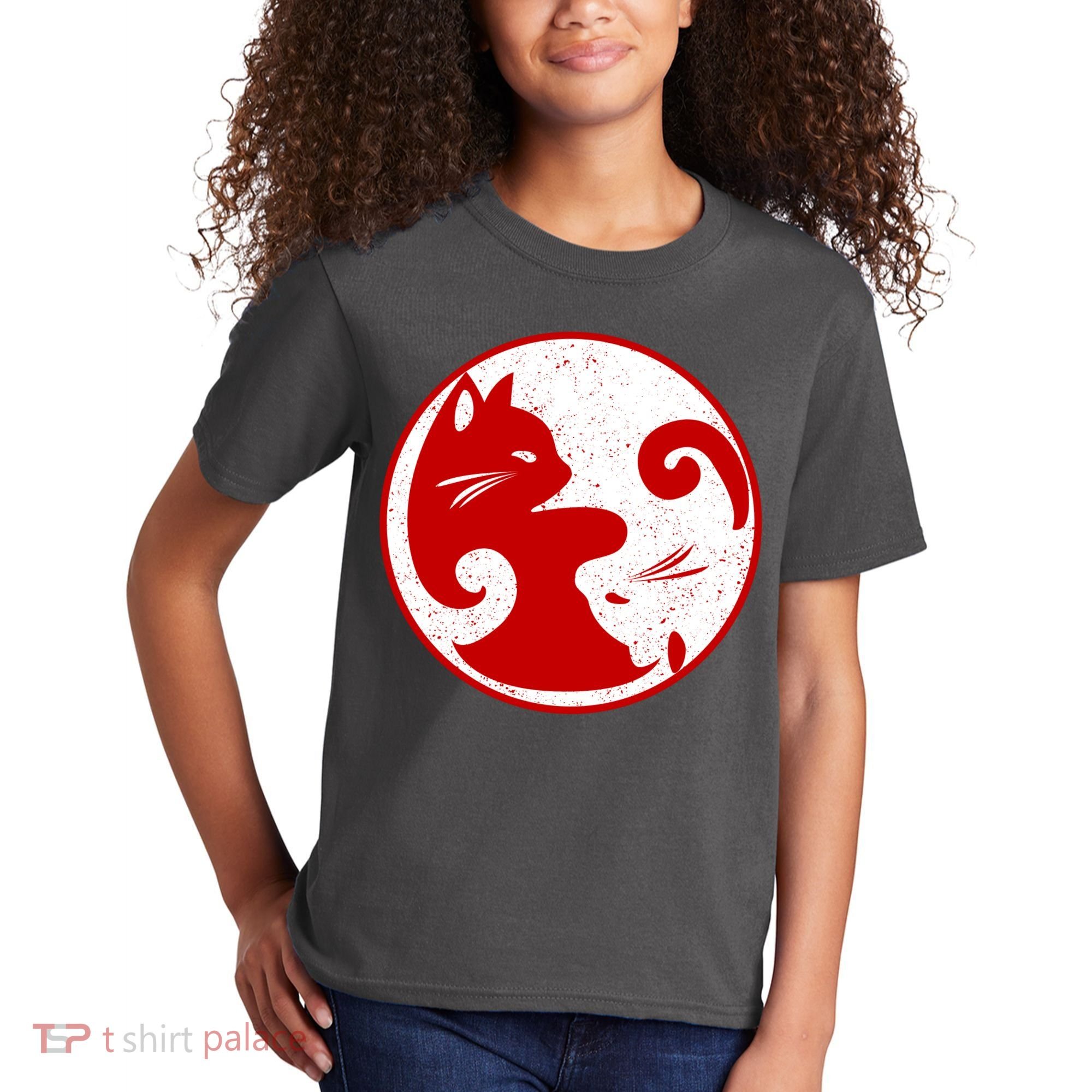 Yin Yang Cat Kids T-Shirt