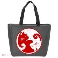 Yin Yang Cat Tote Bag thumb 0