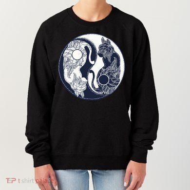 Yin Yang Cat Logo Women's Sweatshirt